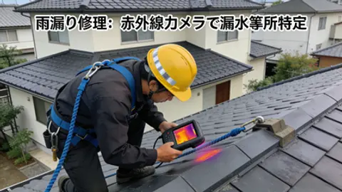 屋上作業員はどうやって雨漏りや地震被害を「空から修復」するの?